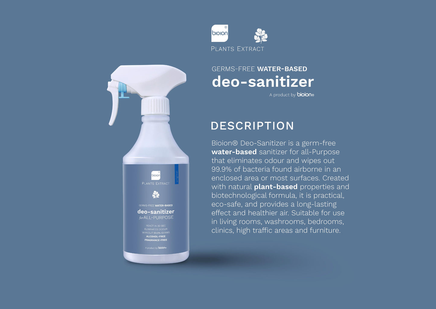 Deo-sanitizer for All Purpose 500ml